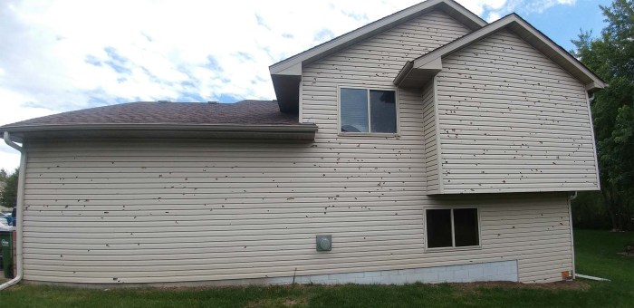 Replace Damaged Vinyl Siding Damaged Siding Repair In Conway, SC